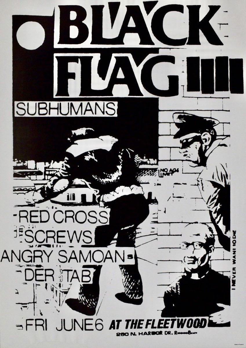 Subhumans 2026 concert poster